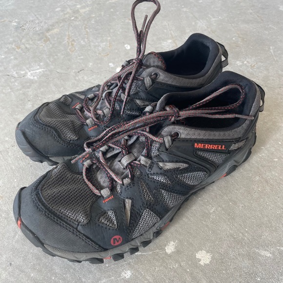 Merrell All Out Blaze Aero‎ Sport Hiking Water Shoes Mens 9.5 gray Black Red main image 14